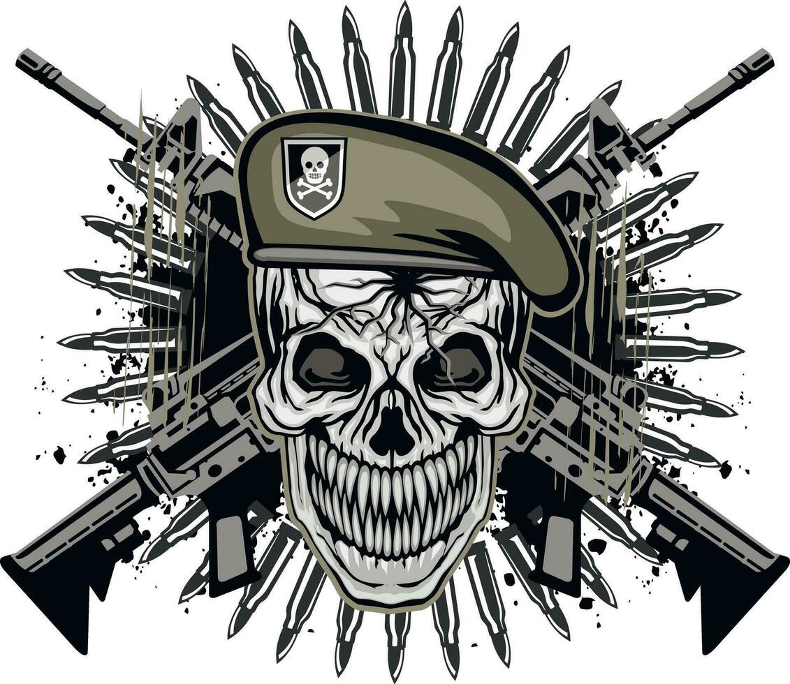 post-apocalypse sign with skull and gas mask, grunge vintage design t shirts vector