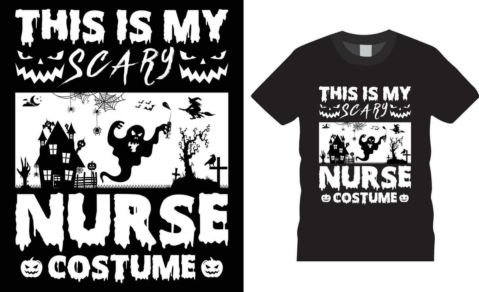 THIS IS MY SCARY TEACHERHALLOWEEN T SHIRT 11572478 Vector Art