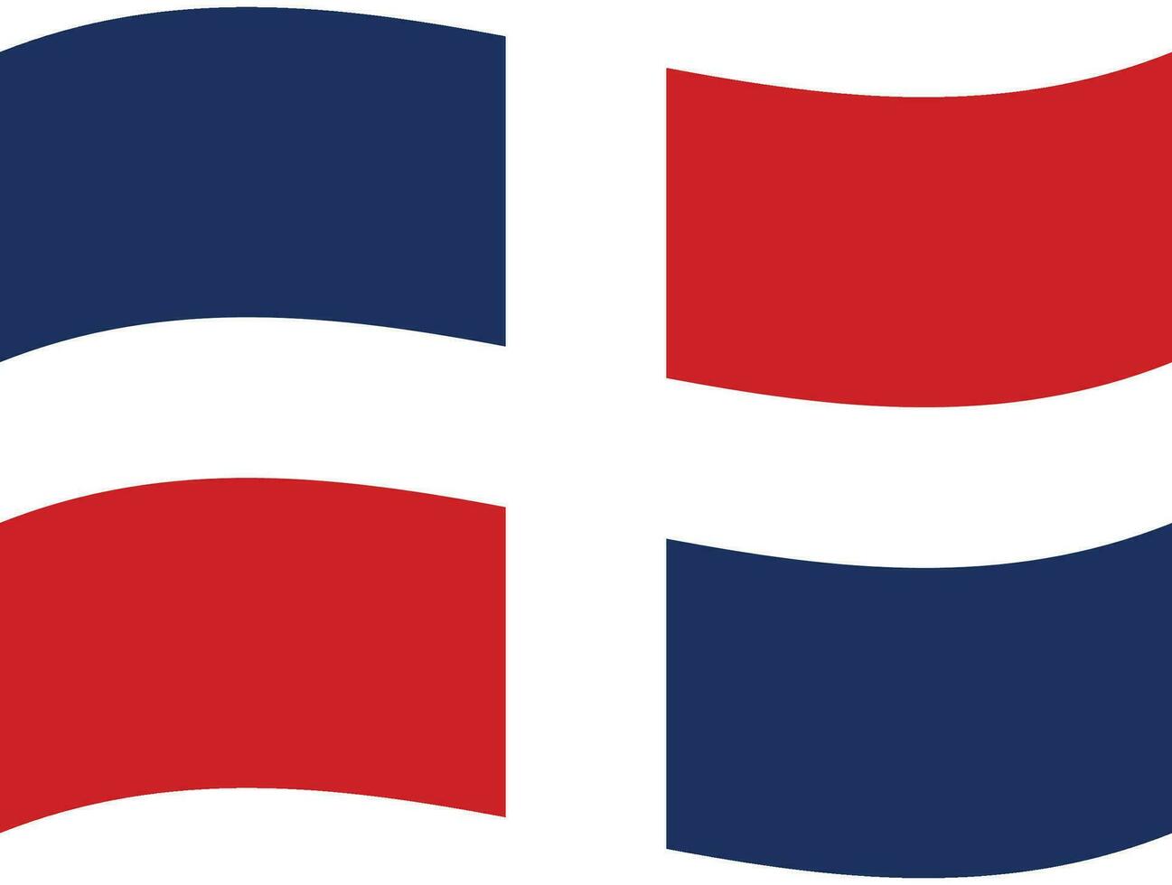 Dominican flag wave. Dominican flag. Flag of Dominican vector