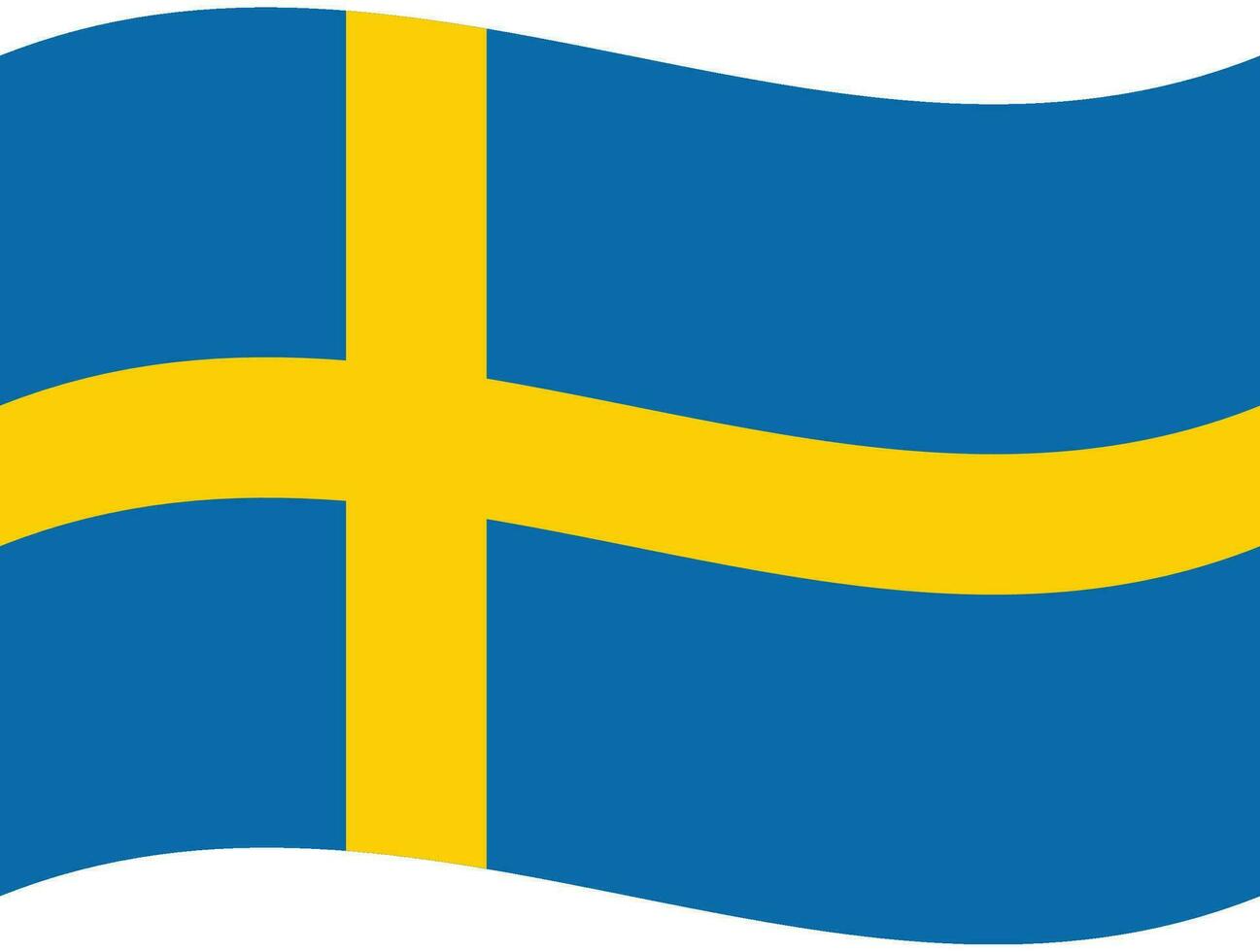 Sweden flag wave. Sweden flag. Flag of Sweden vector