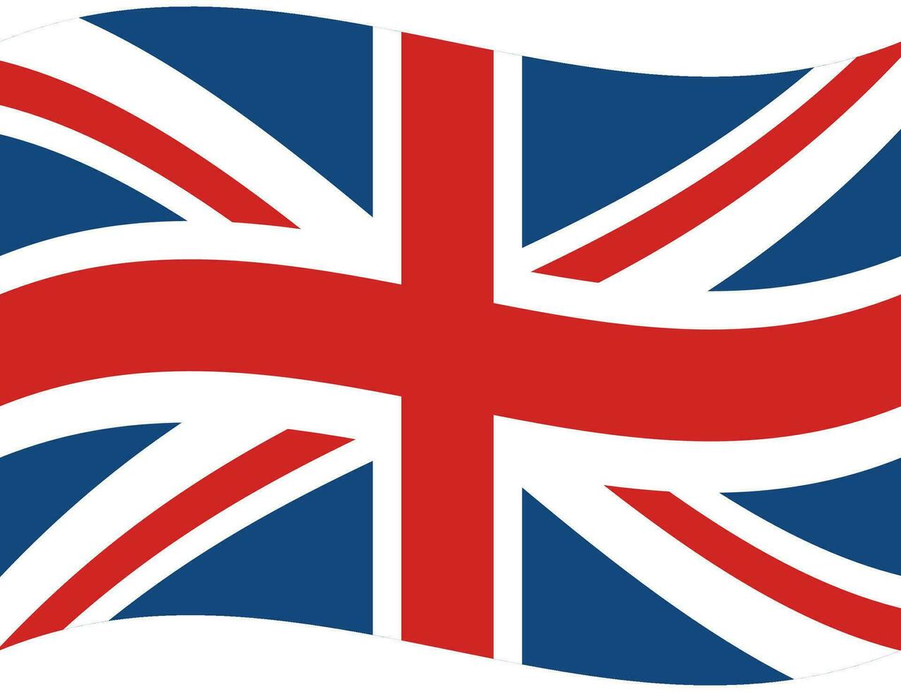 UK flag wave. United Kingdom flag. Flag of UK vector