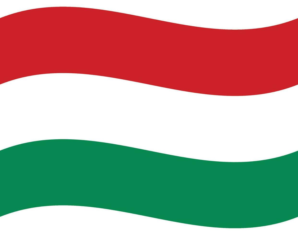 Flag of Hungary. Hungary flag wave vector