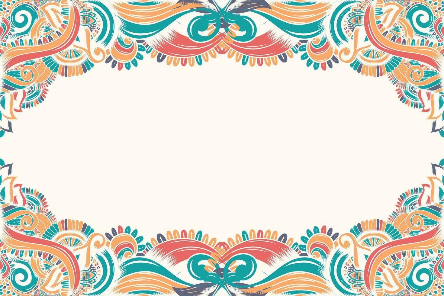 background with hand drawn seamless calming pattern. mehndi designs. Harmonious and colorful doodle texture. vector