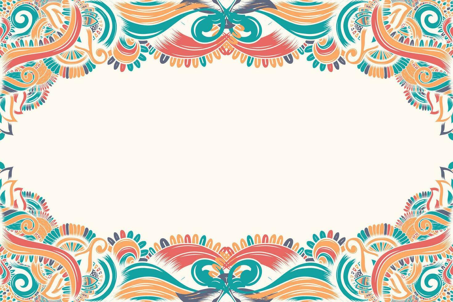 background with hand drawn seamless calming pattern. mehndi designs. Harmonious and colorful doodle texture. vector