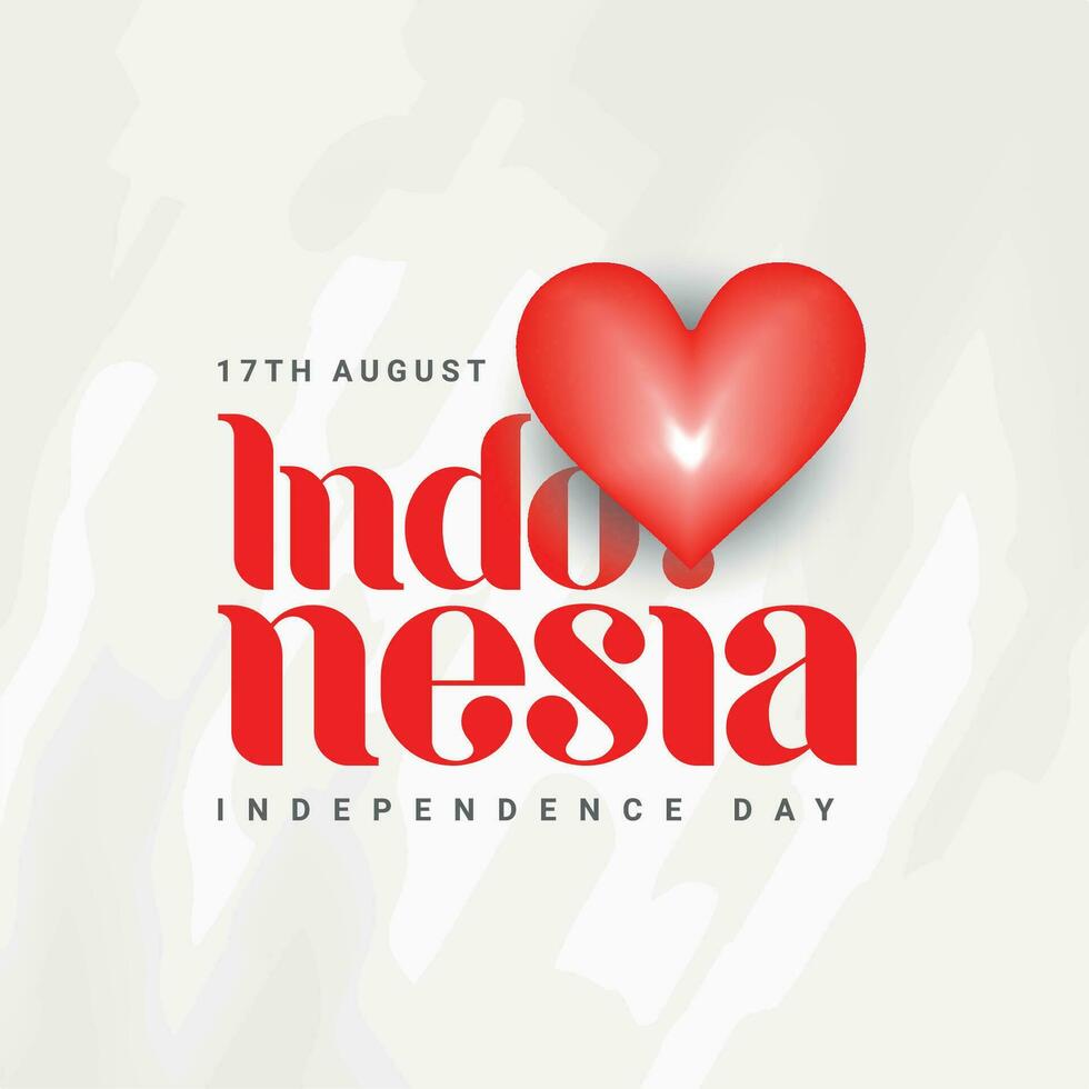 Indonesia independence day or dirgahayu kemerdekaan Indonesia Soical Media Post Banner vector