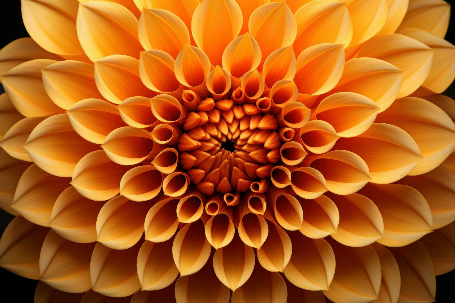 Yellow dahlia flower closeup background photo