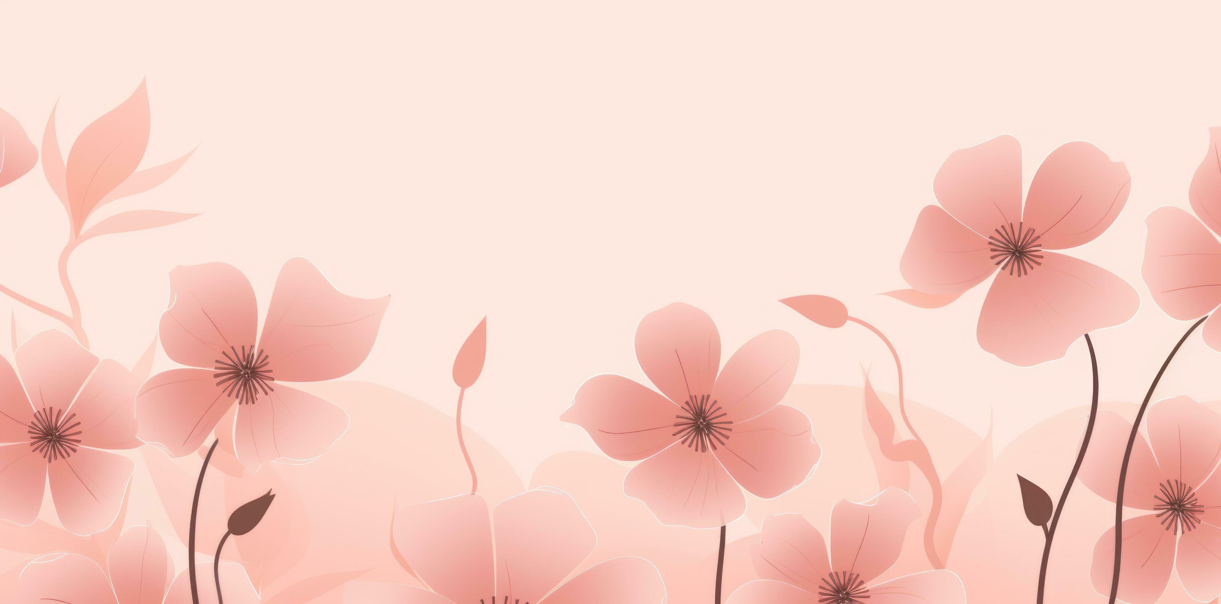 Pink floral illustration background 27003982 Stock Photo at Vecteezy