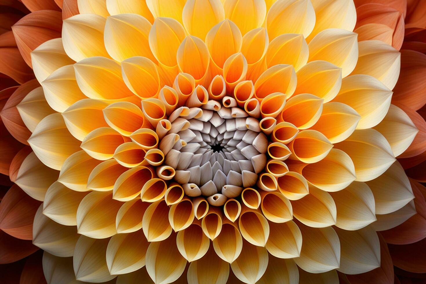 Yellow dahlia flower closeup background photo