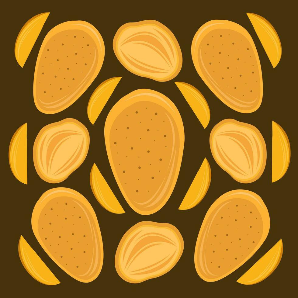 Honey mango plant vector illustration for graphic design and decorative element
