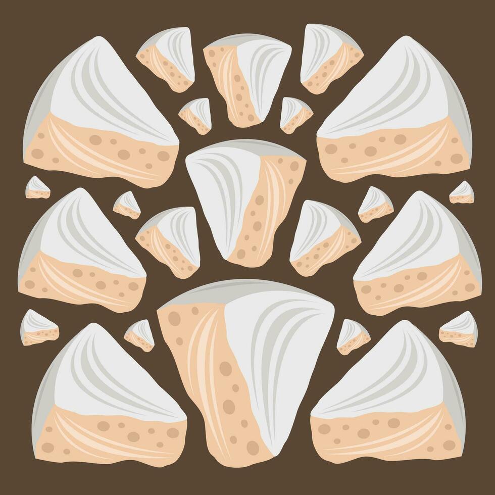 Camembert tasty cheese vector illustration for graphic design and decorative element