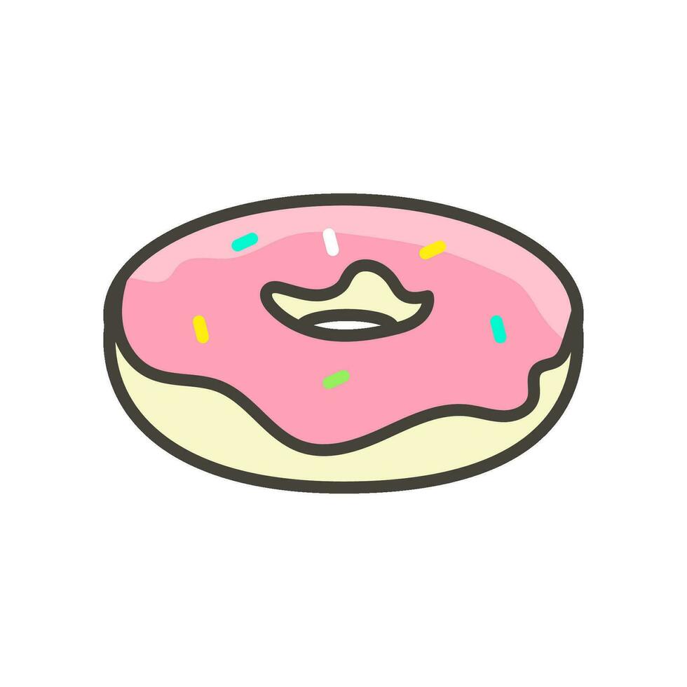 rosquilla icono vector diseño plantillas sencillo y moderno