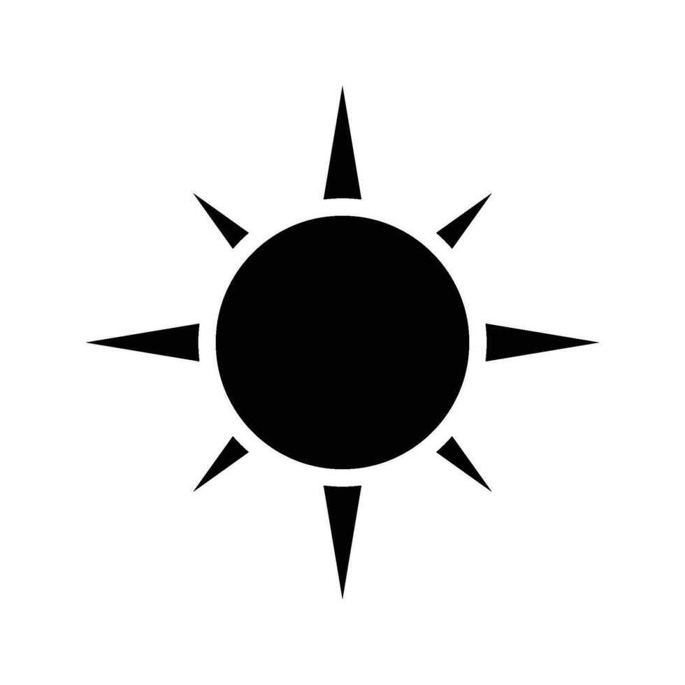 sun icon vector design template simple and modern