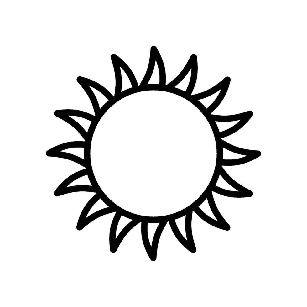sun icon vector design template simple and modern