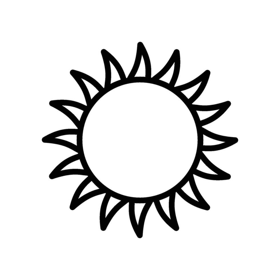 sun icon vector design template simple and modern