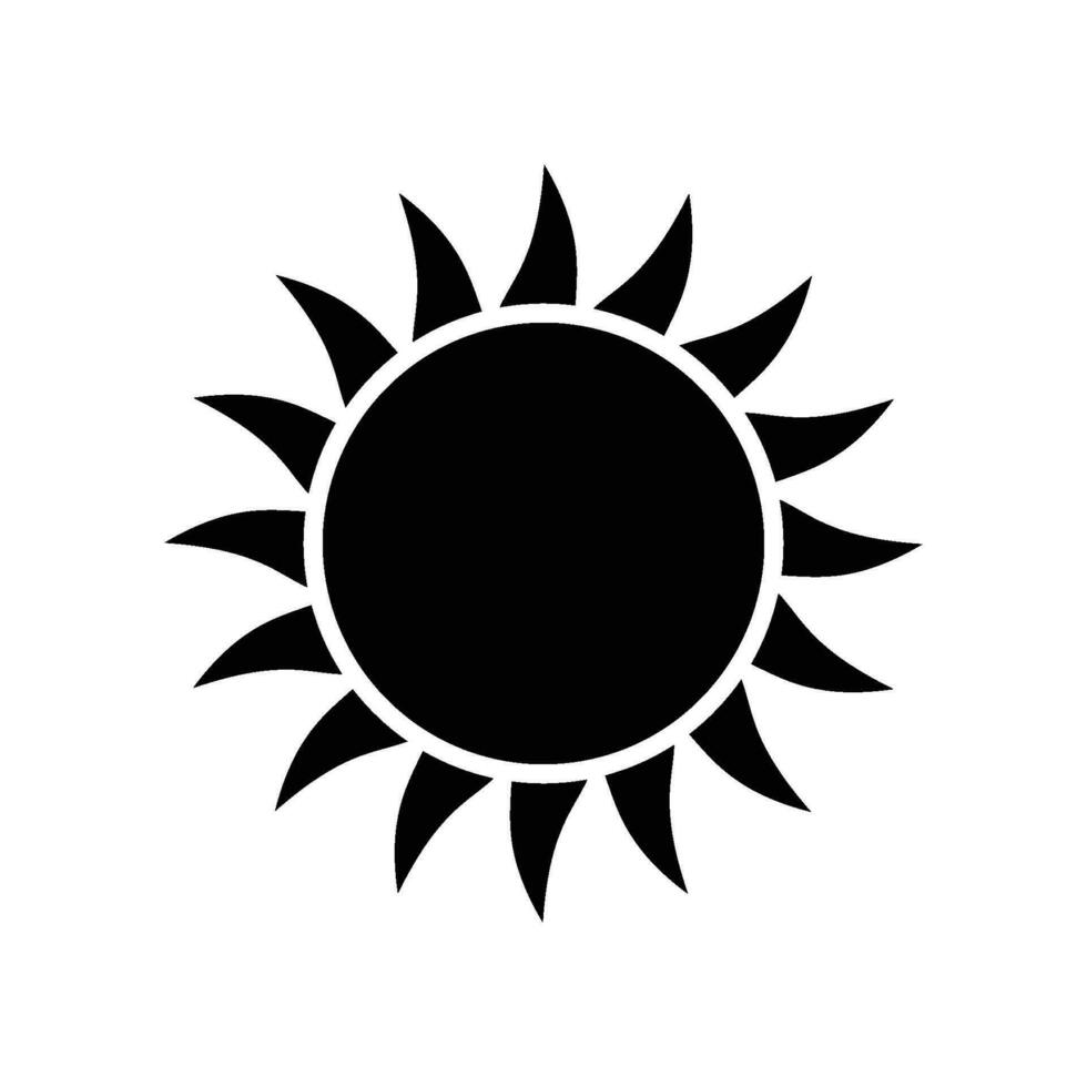 sun icon vector design template simple and modern
