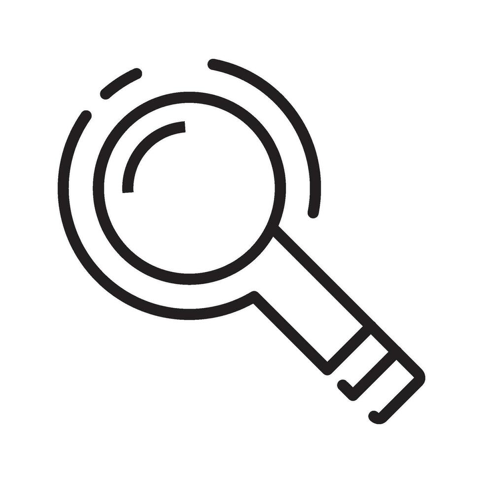 magnifying glass icon design vector template