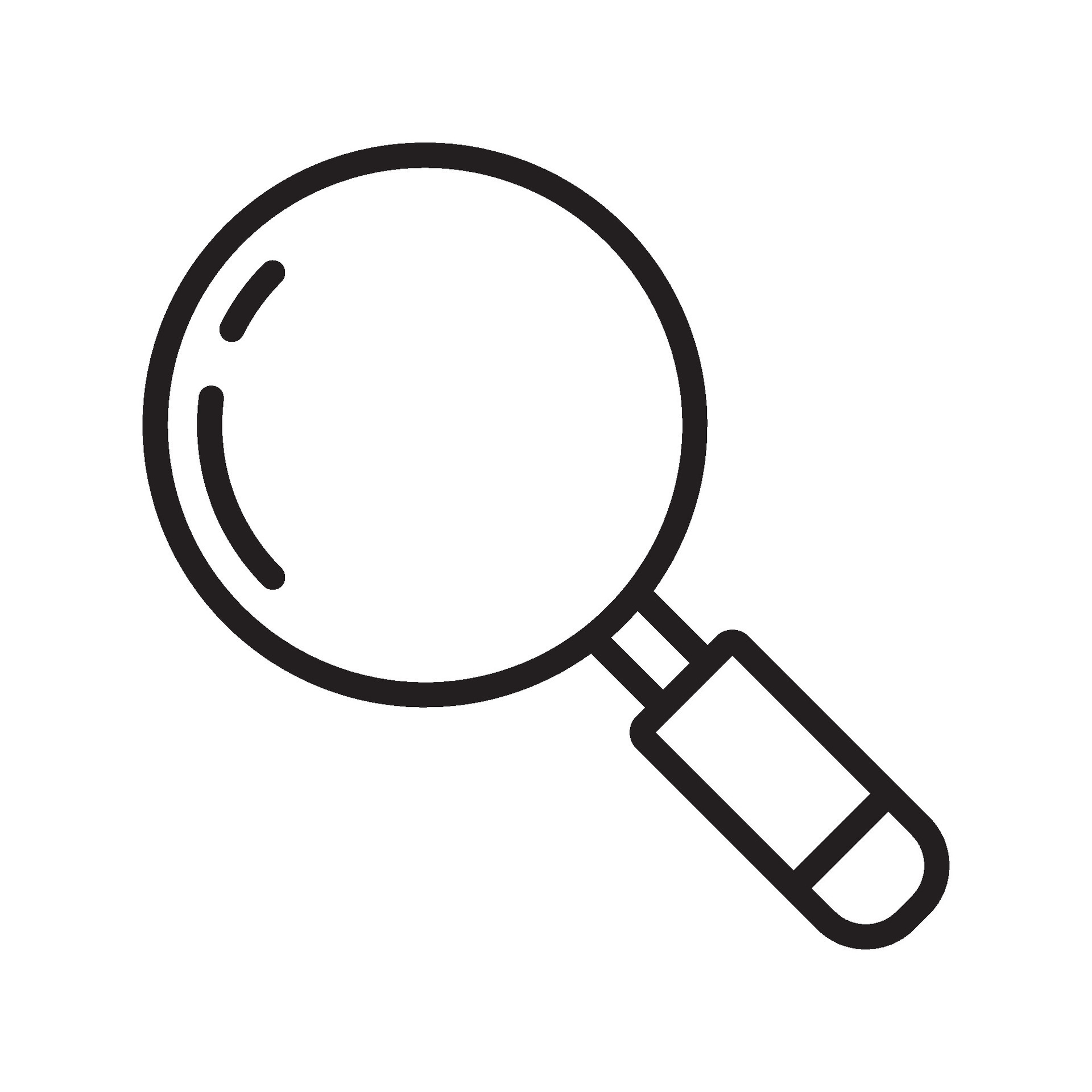 magnifying glass icon design vector template 27005283 Vector Art at
