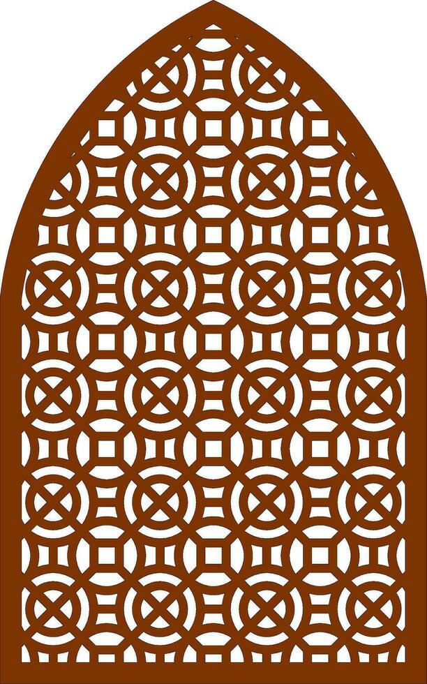 Simple Vector Pattern for Laser Cutting, Decoration, and Ornament. Metal design, wood carving, vector