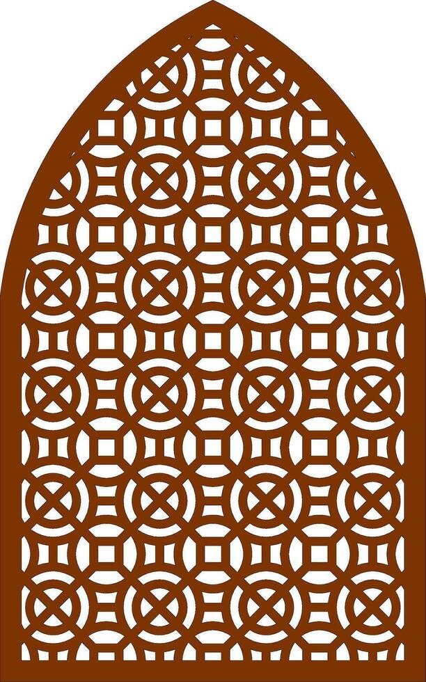 Simple Vector Pattern for Laser Cutting, Decoration, and Ornament. Metal design, wood carving, vector