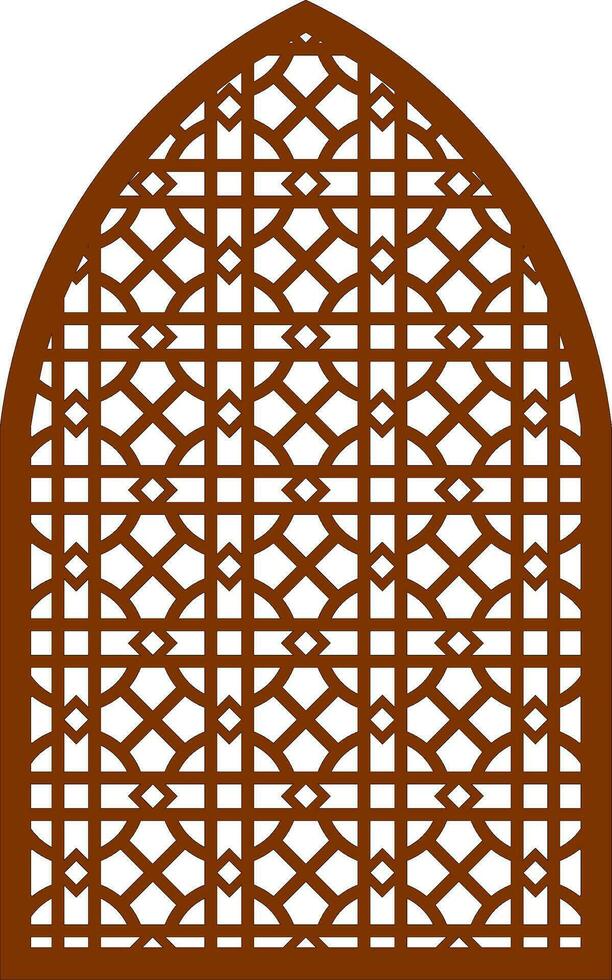 Simple Vector Pattern for Laser Cutting, Decoration, and Ornament. Metal design, wood carving, vector