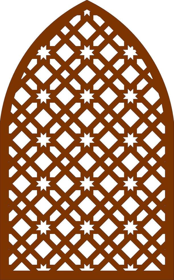 Simple Vector Pattern for Laser Cutting, Decoration, and Ornament. Metal design, wood carving, vector