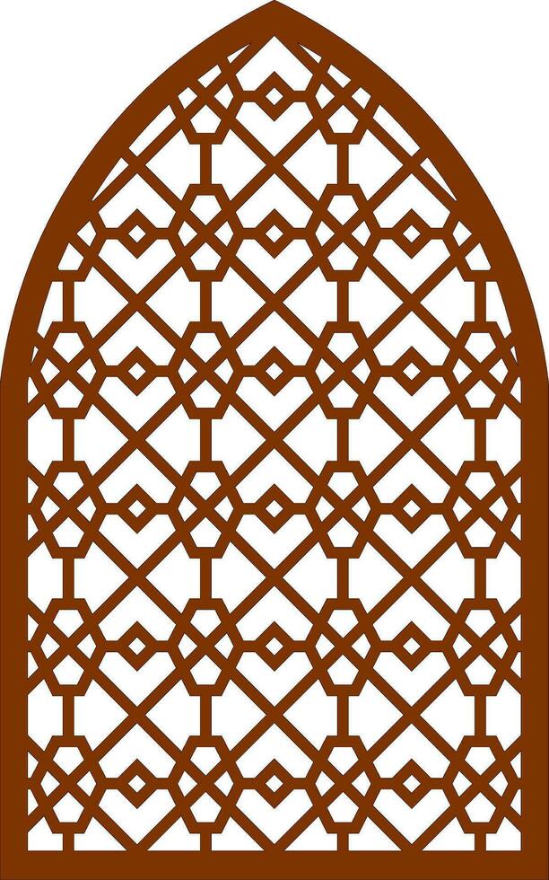Simple Vector Pattern for Laser Cutting, Decoration, and Ornament. Metal design, wood carving, vector