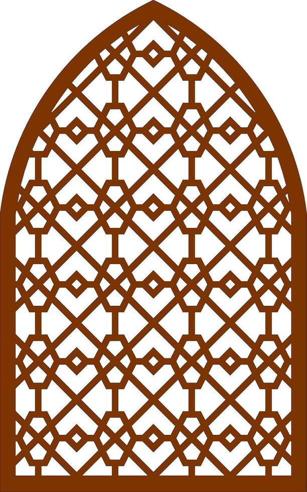 Simple Vector Pattern for Laser Cutting, Decoration, and Ornament. Metal design, wood carving, vector