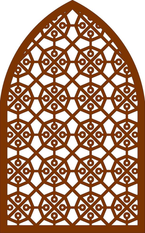Simple Vector Pattern for Laser Cutting, Decoration, and Ornament. Metal design, wood carving, vector