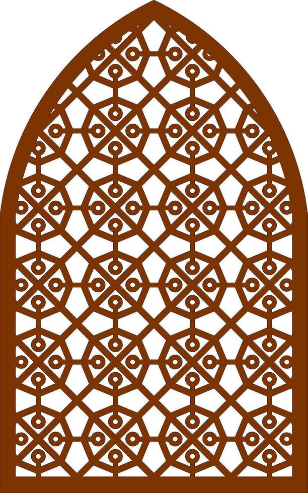 Simple Vector Pattern for Laser Cutting, Decoration, and Ornament. Metal design, wood carving, vector