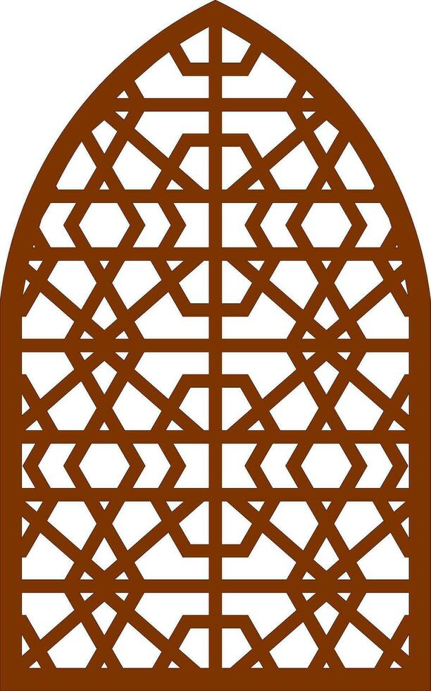 Simple Vector Pattern for Laser Cutting, Decoration, and Ornament. Metal design, wood carving, vector