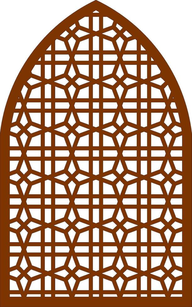 Simple Vector Pattern for Laser Cutting, Decoration, and Ornament. Metal design, wood carving, vector