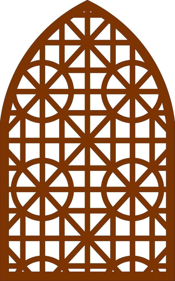 Simple Vector Pattern for Laser Cutting, Decoration, and Ornament. Metal design, wood carving, vector