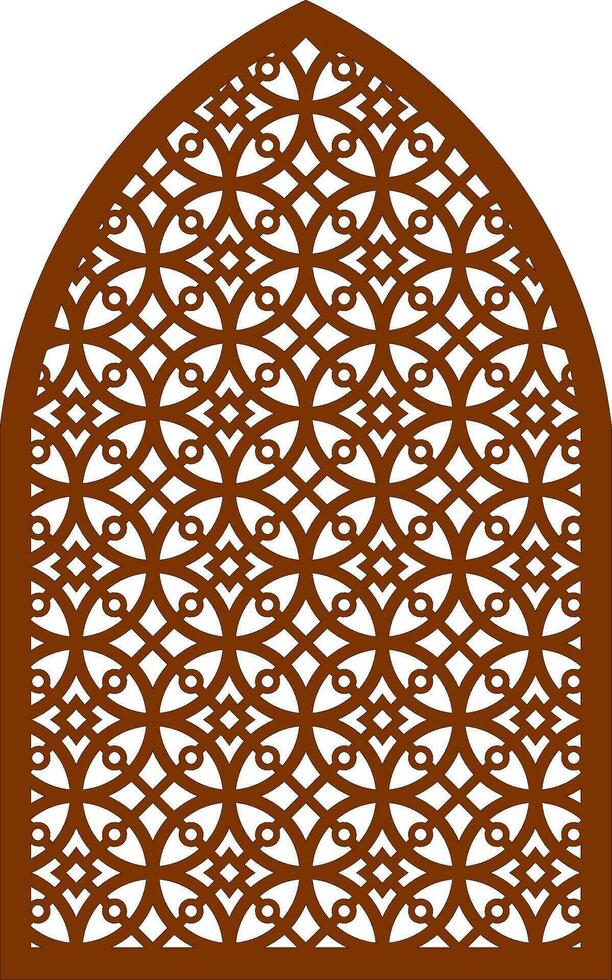 Simple Vector Pattern for Laser Cutting, Decoration, and Ornament. Metal design, wood carving, vector