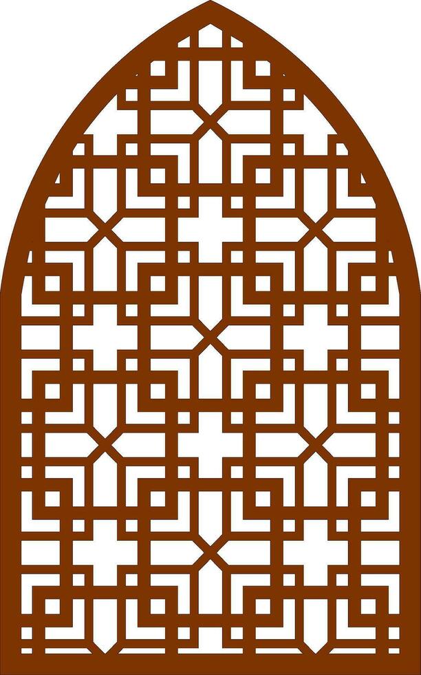 Simple Vector Pattern for Laser Cutting, Decoration, and Ornament. Metal design, wood carving, vector