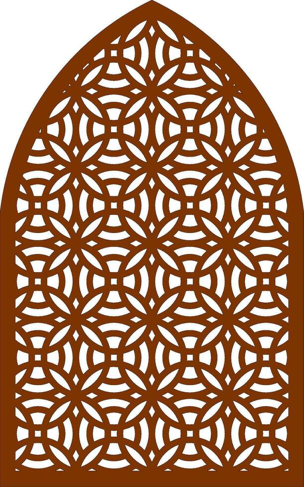 Simple Vector Pattern for Laser Cutting, Decoration, and Ornament. Metal design, wood carving, vector