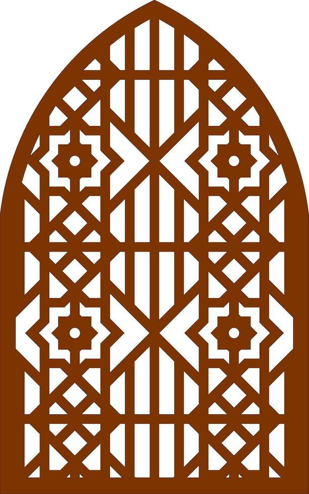 Simple Vector Pattern for Laser Cutting, Decoration, and Ornament. Metal design, wood carving, vector