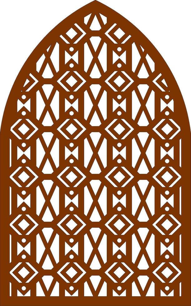 Simple Vector Pattern for Laser Cutting, Decoration, and Ornament. Metal design, wood carving, vector