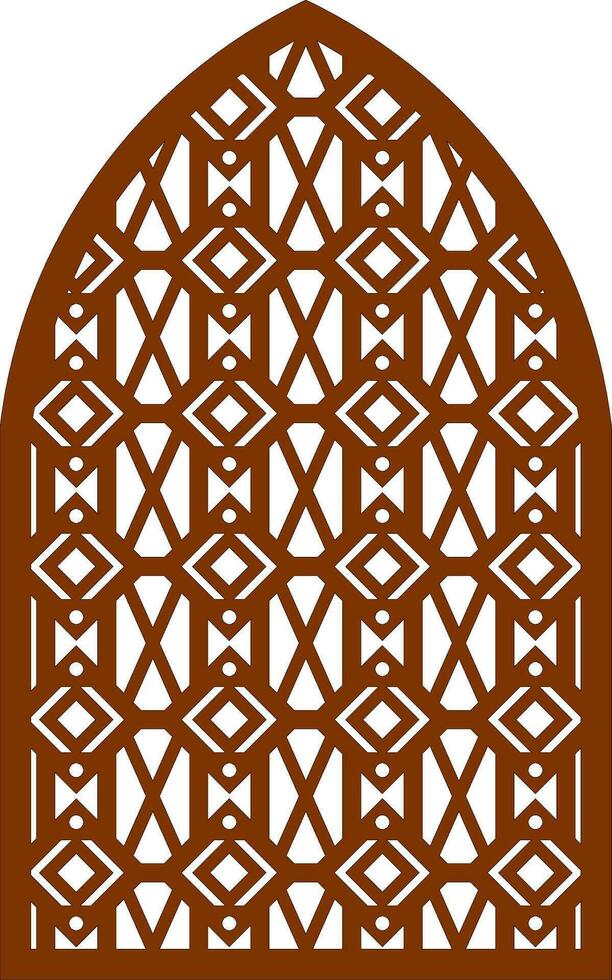 Simple Vector Pattern for Laser Cutting, Decoration, and Ornament. Metal design, wood carving, vector