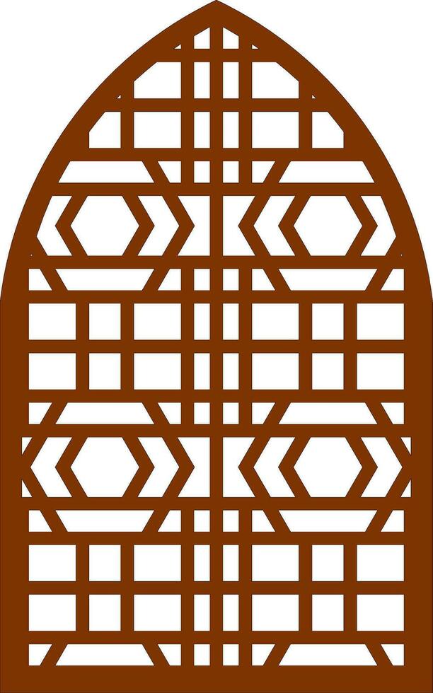 Simple Vector Pattern for Laser Cutting, Decoration, and Ornament. Metal design, wood carving, vector