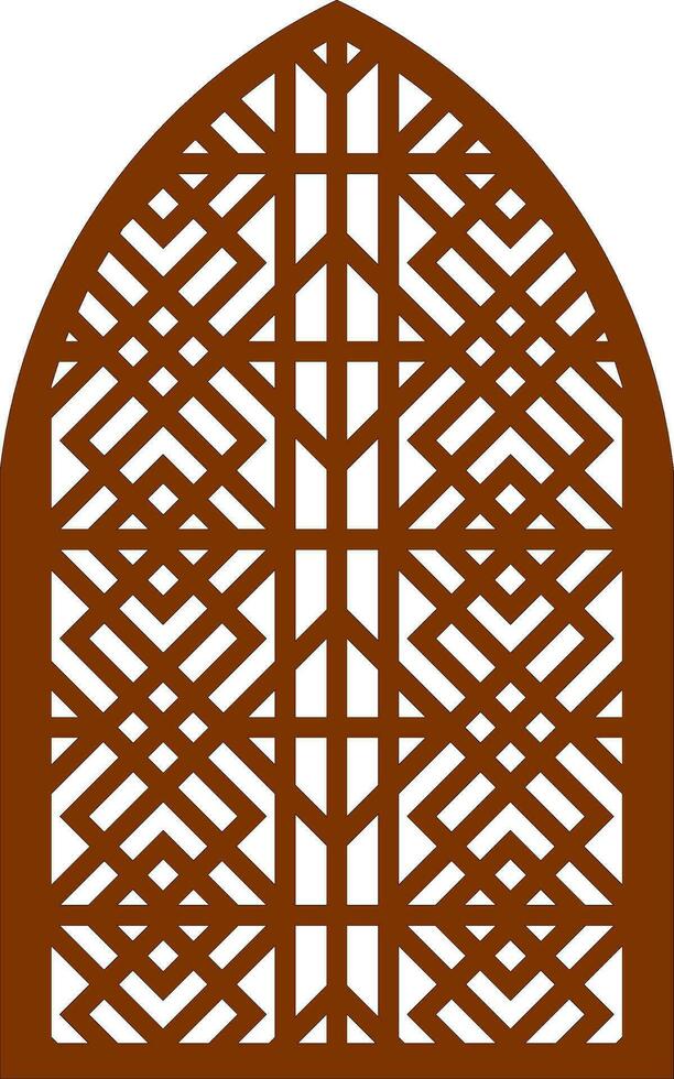 Simple Vector Pattern for Laser Cutting, Decoration, and Ornament. Metal design, wood carving, vector