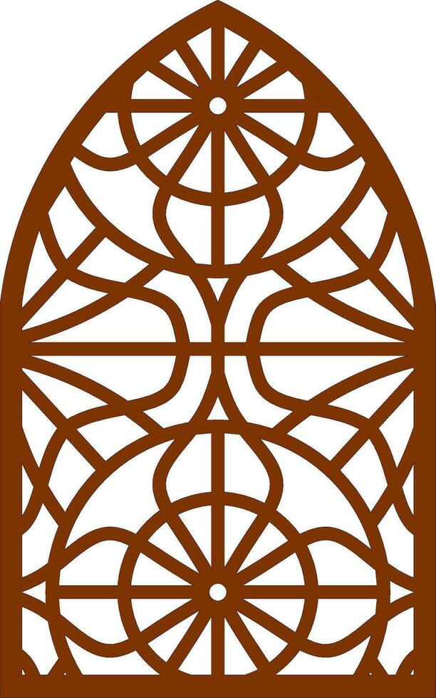 Simple Vector Pattern for Laser Cutting, Decoration, and Ornament. Metal design, wood carving, vector