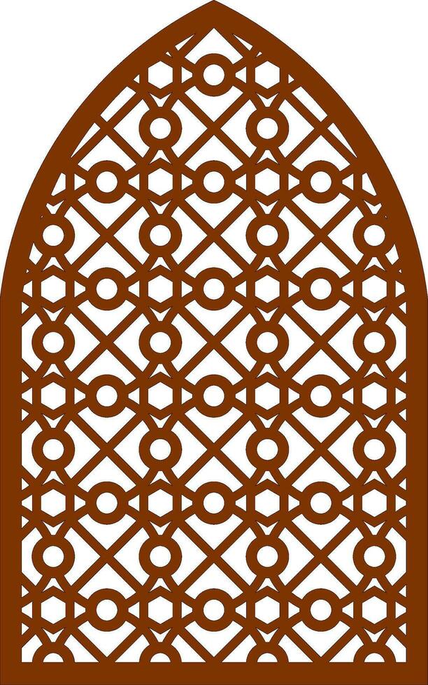 Simple Vector Pattern for Laser Cutting, Decoration, and Ornament. Metal design, wood carving, vector