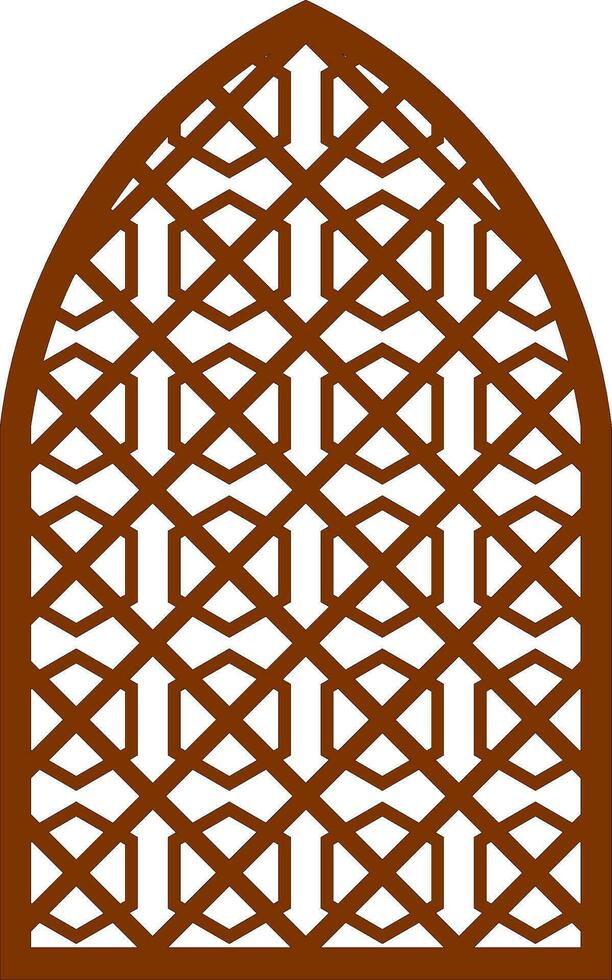 Simple Vector Pattern for Laser Cutting, Decoration, and Ornament. Metal design, wood carving, vector