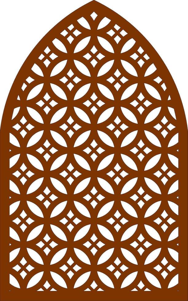 Simple Vector Pattern for Laser Cutting, Decoration, and Ornament. Metal design, wood carving, vector