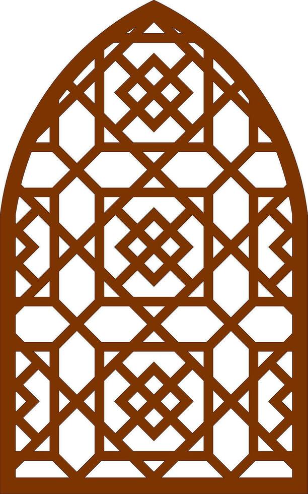 Simple Vector Pattern for Laser Cutting, Decoration, and Ornament. Metal design, wood carving, vector