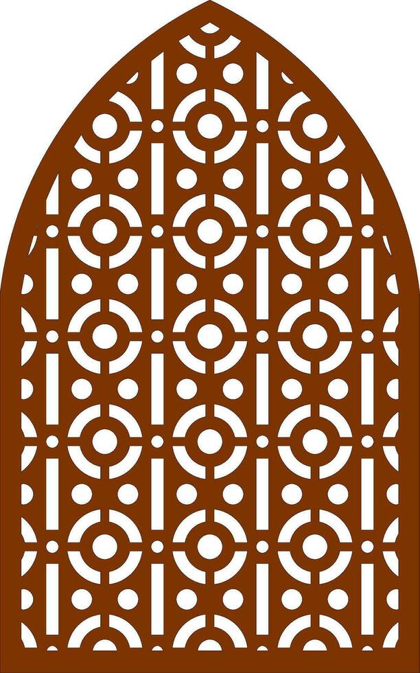 Simple Vector Pattern for Laser Cutting, Decoration, and Ornament. Metal design, wood carving, vector