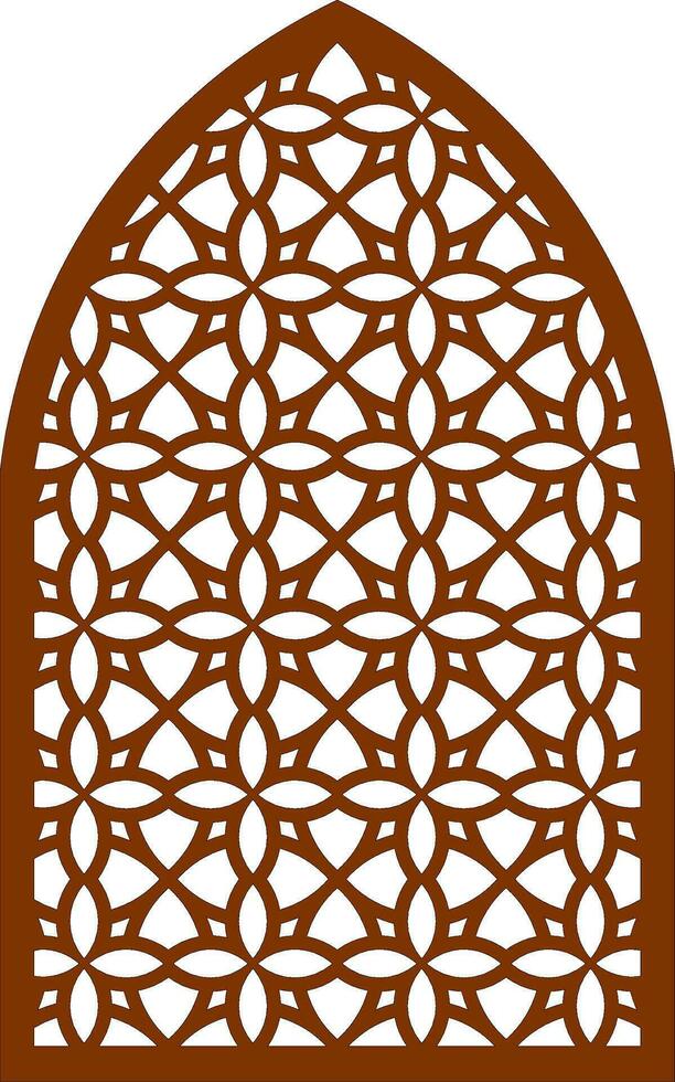Simple Vector Pattern for Laser Cutting, Decoration, and Ornament. Metal design, wood carving, vector