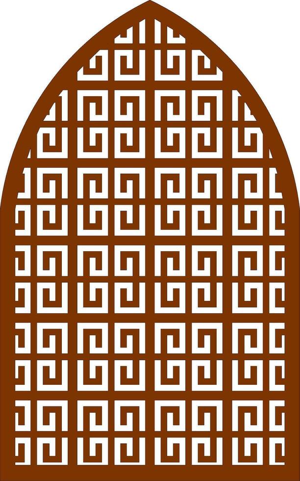 Simple Vector Pattern for Laser Cutting, Decoration, and Ornament. Metal design, wood carving, vector