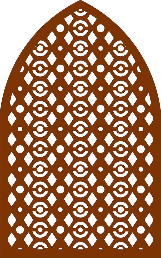 Simple Vector Pattern for Laser Cutting, Decoration, and Ornament. Metal design, wood carving, vector