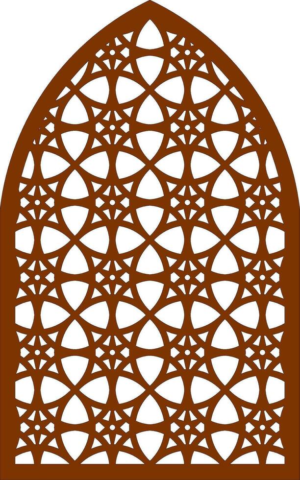 Simple Vector Pattern for Laser Cutting, Decoration, and Ornament. Metal design, wood carving, vector